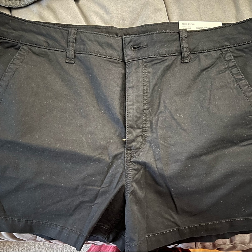 American Eagle Outfitters Black Flat Front Shorts